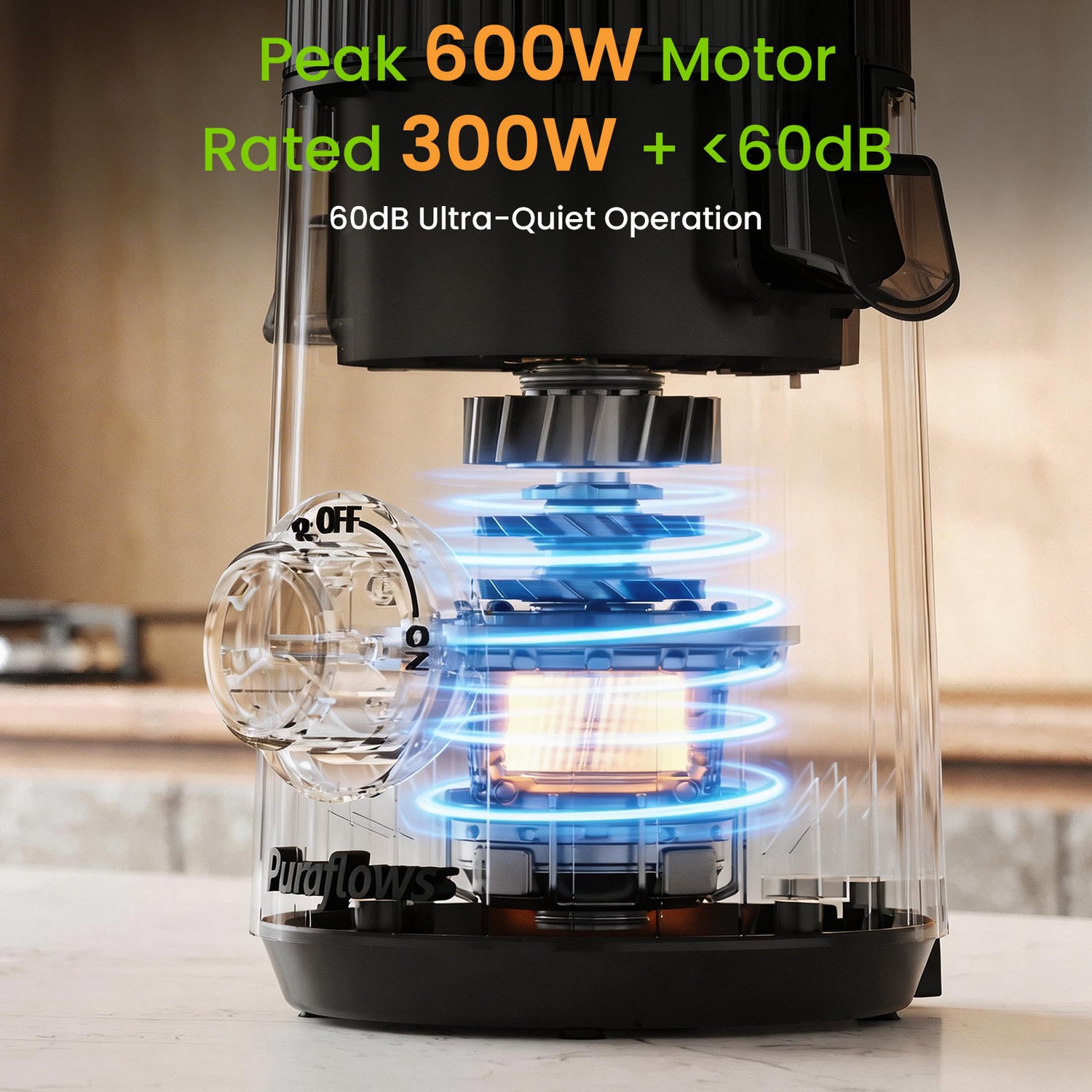 Puraflows Auramist Cold Press Juicer